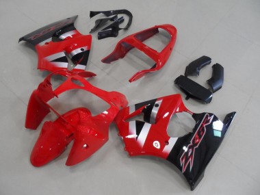 Carenados Moto Kawasaki ZX6R 2000-2002 - Rojo Plata Negro Brillante OEM Estilo Baratos