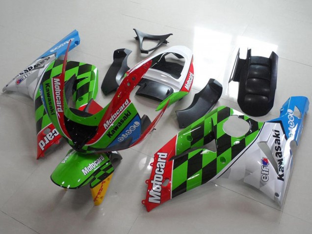 Carenados Moto Kawasaki ZX6R 2003-2004 - Blanco Rojo Verde Azul Negro Motocard Baratos