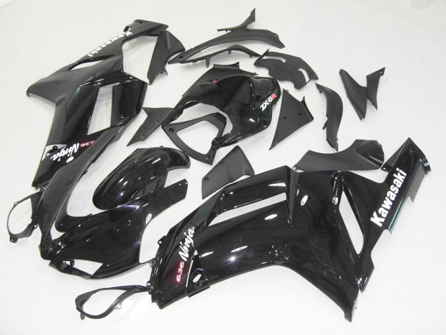 Carenados Moto Kawasaki ZX6R 2007-2008 - Negro Brillante Baratos