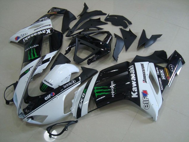 Carenados Moto Kawasaki ZX6R 2007-2008 - Blanco Monstruo Baratos