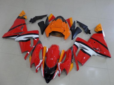 Carenados Moto Kawasaki ZX10R 2004-2005 - Naranja Negro Blanco Baratos