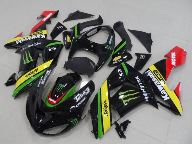 Carenados Moto Kawasaki ZX10R 2006-2007 - Negro Brillante Rojo Amarillo Verde Monstruo Baratos
