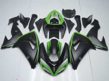 Carenado Moto Kawasaki ZX10R 2006-2007 - Verde Negro Mate Baratos