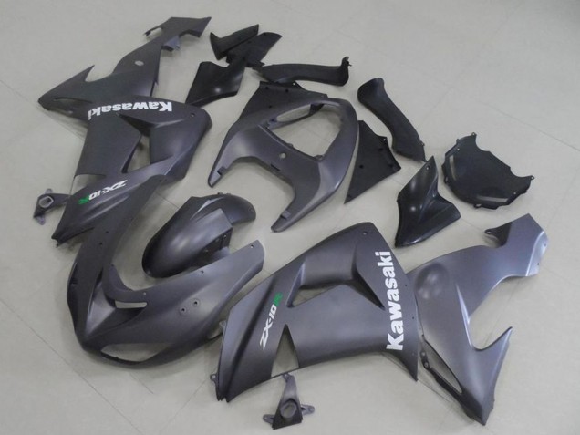 Carenados Moto Kawasaki ZX10R 2006-2007 - Gris Mate Blanco Calcomanía Baratos