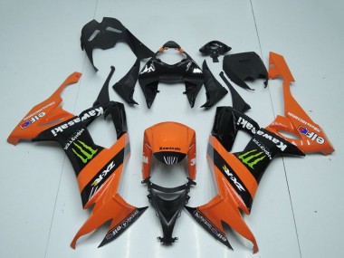 Carenados Moto Kawasaki ZX10R 2008-2010 - Naranja Negro Verde Monstruo Baratos