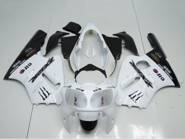 Carenados Moto Kawasaki ZX12R 2000-2001 - Blanco Negro Elf Monstruo Baratos