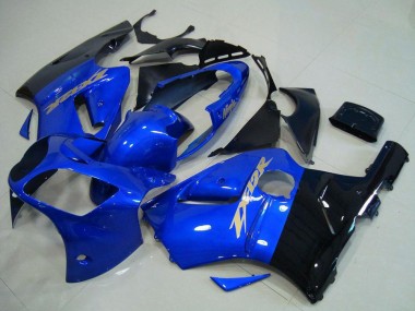 Carenados Moto Kawasaki ZX12R 2000-2001 - Azul Negro Brillante Baratos