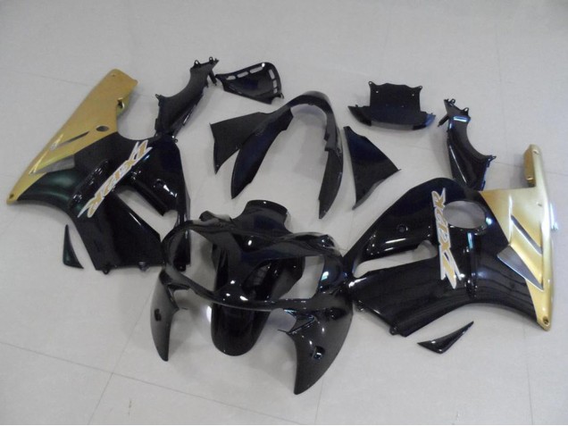 Kits Carenado Moto Kawasaki ZX12R 2002-2006 - Negro Brillante Oro Baratos