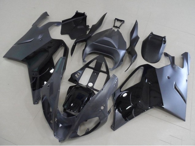 Carenados Moto Aprilia RSV1000 2003-2006 - Negro Brillante Gris Baratos