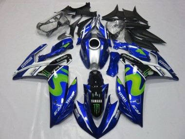 Carenados Moto Yamaha YZF R3 2015-2018 - Azul Blanco Negro Verde MoviStar Monstruo Baratos