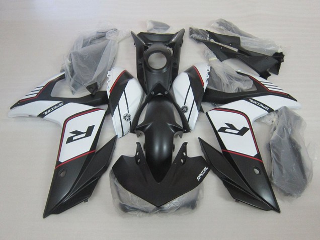 Carenados Moto Yamaha YZF R3 2015-2018 - Blanco Negro Mate Baratos
