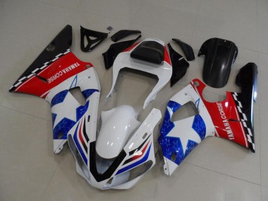 Carenados Moto Yamaha YZF R1 2000-2001 - Blanco Rojo Azul Negro Corse Baratos