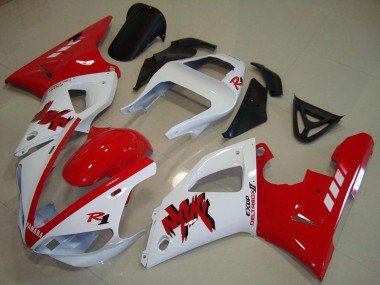 Carenado Moto Yamaha YZF R1 2000-2001 - Blanco Rojo Baratos