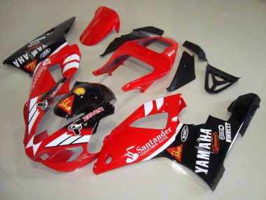 Carenados Moto Yamaha YZF R1 2000-2001 - Rojo Blanco Negro Brillante Santander Baratos