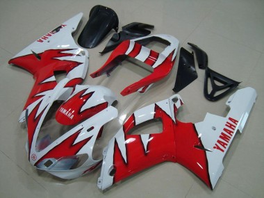 Carenados Moto Yamaha YZF R1 2000-2001 - Blanco Rojo Baratos