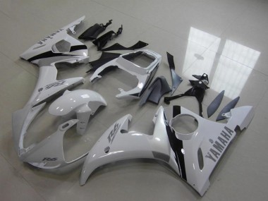 Kits Carenado Moto Yamaha YZF R6 2003-2004 - Blanco Negro Brillante Baratos