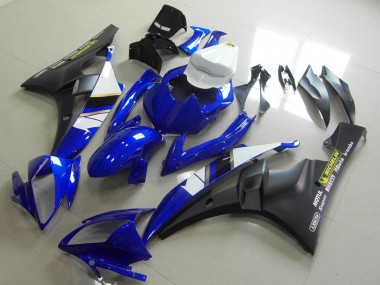 Carenados Moto Yamaha YZF R6 2006-2007 - Blanco Azul Negro Mate Motul Michelin Baratos