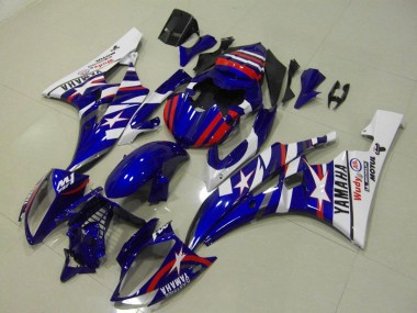 Carenados Moto Yamaha YZF R6 2006-2007 - Blanco Azul Rojo Motul Michelin Baratos