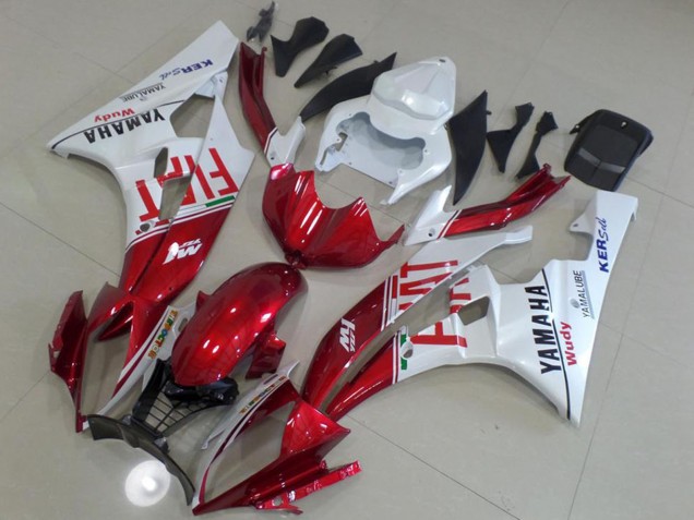 Carenados Moto Yamaha YZF R6 2006-2007 - Blanco Rojo Fiat Yamalube Baratos