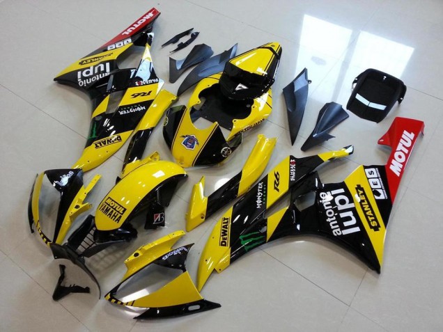 Carenados Moto Yamaha YZF R6 2006-2007 - Amarillo Negro Brillante Rojo Verde Motul Monstruo Baratos