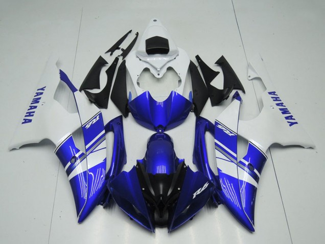 Carenados Moto Yamaha YZF R6 2008-2016 - Blanco Azul Negro OEM Estilo Baratos