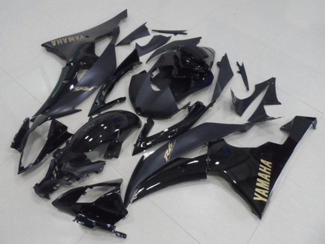 Carenados Moto Yamaha YZF R6 2008-2016 - Negro Brillante Negro Mate Oro Calcomanías Baratos