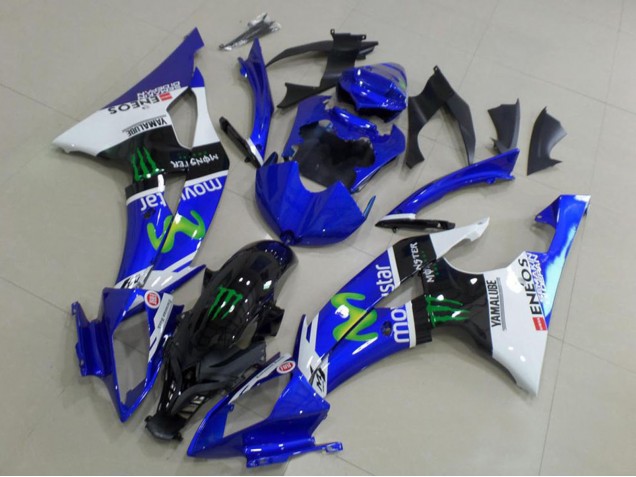 Carenados Moto Yamaha YZF R6 2008-2016 - Blanco Azul Negro Brillante Verde Monstruo MoviStar Baratos