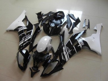 Carenado Moto Yamaha YZF R6 2008-2016 - Blanco Negro Brillante Baratos