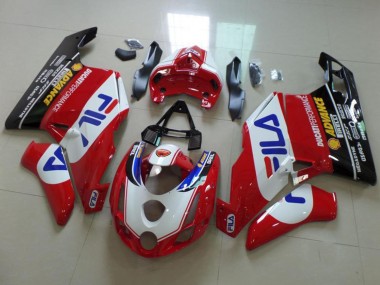 Carenados Moto Ducati 749 999 2003-2004 - Blanco Rojo Azul Negro Brillante Fila Baratos