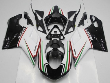 Kits Carenado Moto Ducati 848 2007-2014 - Blanco Rojo Verde Negro Brillante Baratos
