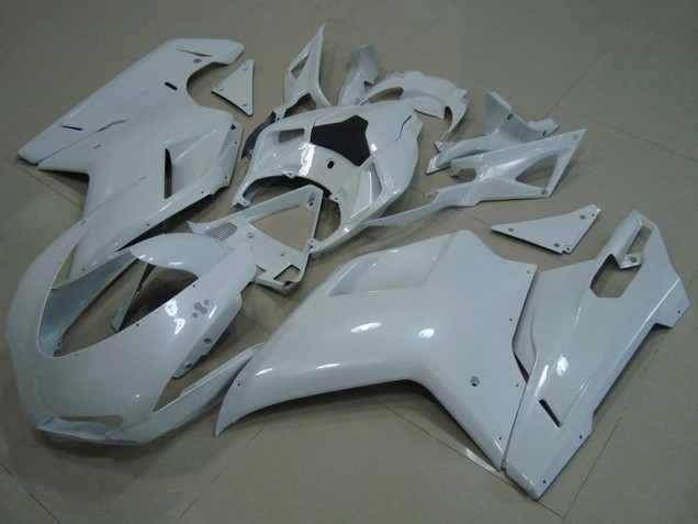 Carenados Moto Ducati 848 1098 1198 2007-2014 - Blanco Brillante Baratos