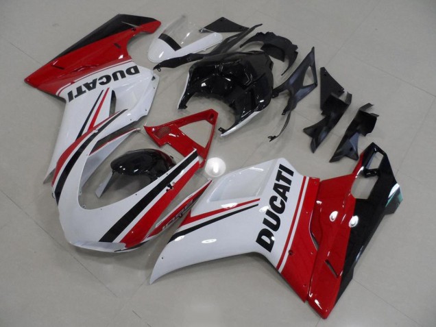 Carenados Moto Ducati 1098 2007-2014 - Blanco Rojo Verde Negro Brillante Baratos