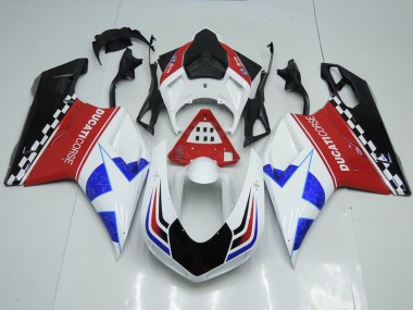 Carenados Moto Ducati 848 1098 1198 2007-2014 - Blanco Rojo Azul Negro Brillante Corse Baratos