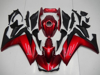 Carenados Moto Yamaha YZF R3 2015-2018 - Rojo Negro Mate Baratos