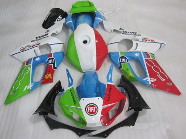 Carenados Moto Yamaha YZF R6 1998-2002 - Blanco Azul Verde Rojo Fiat Kastinee Baratos