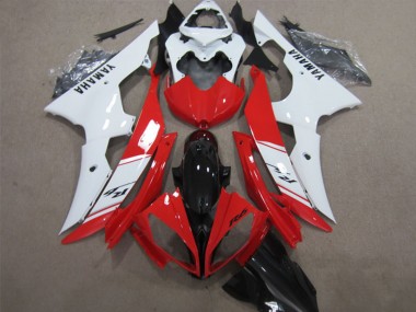 Carenados ABS Yamaha YZF R6 2008-2016 - Blanco Rojo Negro Brillante Baratos