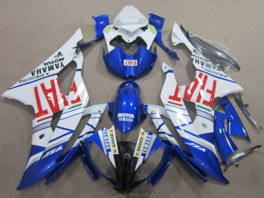 Carenados Moto Yamaha YZF R6 2008-2016 - Blanco Azul Rojo Motul Fiat Baratos
