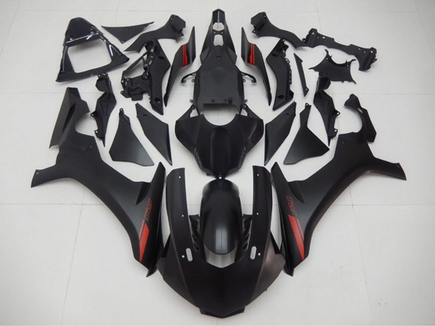 Carenados Moto Yamaha YZF R1 2015-2019 - Negro Mate Rojo Baratos