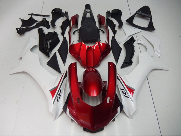 Carenado Moto Yamaha YZF R1 2015-2019 - Blanco Rojo Negro Baratos