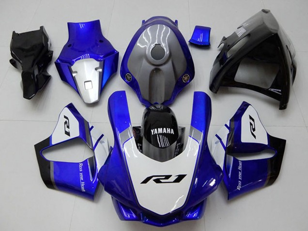 Carenados Moto Yamaha YZF R1 2015-2019 - Blanco Azul Negro Brillante Baratos