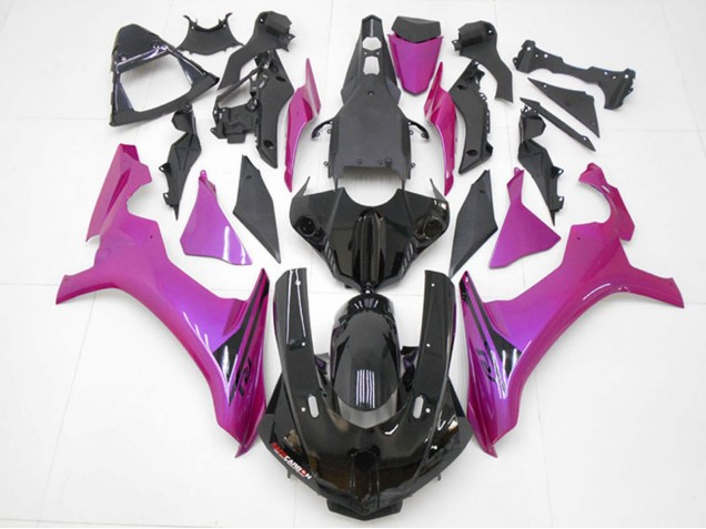Carenados Moto Yamaha YZF R1 2015-2019 - Negro Brillante Rosa Baratos