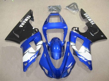 Carenados Moto Yamaha YZF R1 1998-1999 - Azul Blanco Negro Brillante Baratos