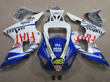 Carenados Moto Yamaha YZF R1 1998-1999 - Blanco Azul Rojo Motul Fiat 46 Baratos