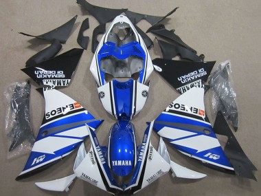 Carenados Moto Yamaha YZF R1 2000-2001 - Blanco Azul Negro ENEOS Baratos