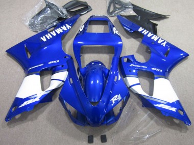 Carenados Moto Yamaha YZF R1 2002-2003 - Azul Blanco Baratos