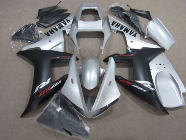 Carenados Moto Yamaha YZF R1 2004-2006 - Plata Negro Mate Baratos