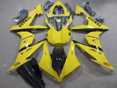 Carenados Moto Yamaha YZF R1 2004-2006 - Amarillo Negro Brillante Dunlop Baratos
