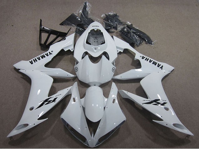 Carenados Moto Yamaha YZF R1 2004-2006 - Blanco Negro Calcomanía Baratos