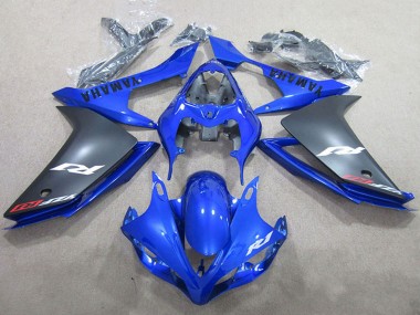 Carenados Moto Yamaha YZF R1 2007-2008 - Azul Negro Mate Baratos