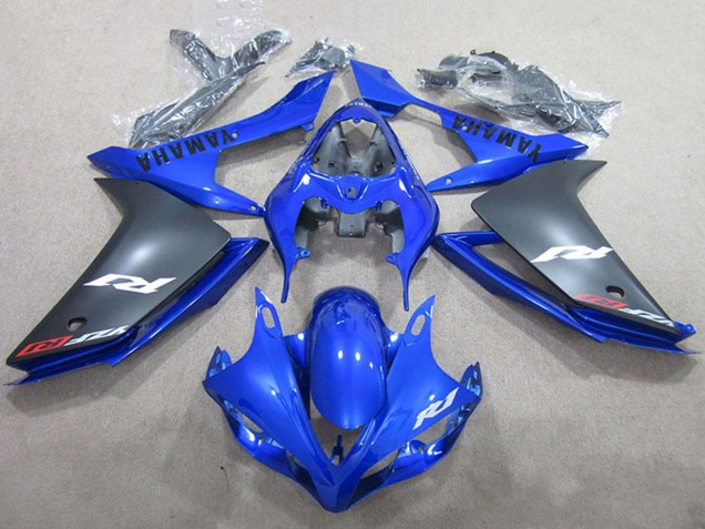 Carenados Moto Yamaha YZF R1 2007-2008 - Azul Negro Mate Baratos